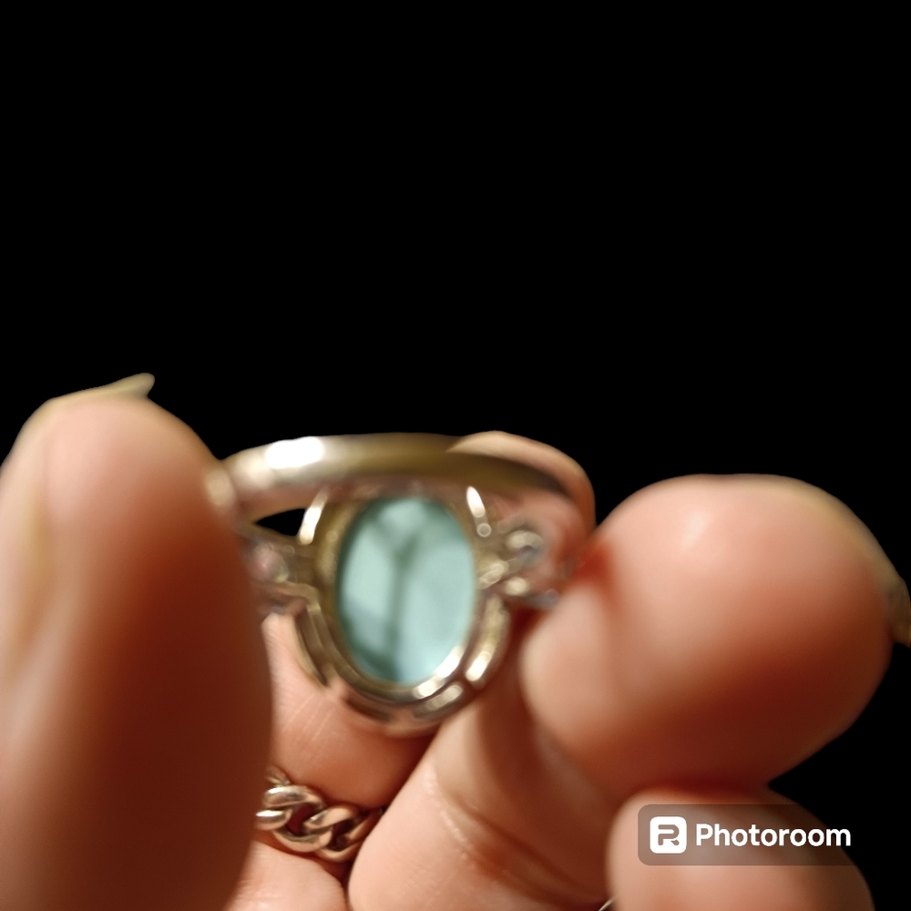 Turquoise and silver ring - Picture 4 of 4